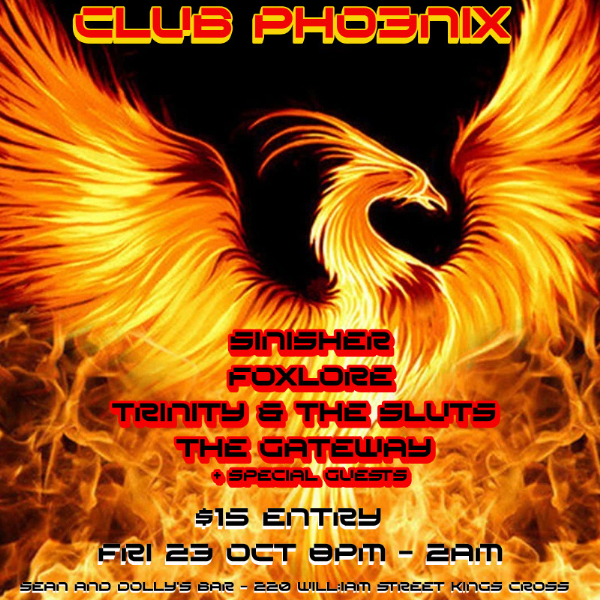 Club Phoenix live at Sean & Dolly's - Concert poster