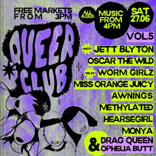 QUEER CLUB VOL. 5 (All Ages) live at UniBar Adelaide - Concert poster