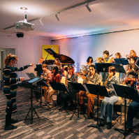 Spectra Jazz Orchestra  - Double Video Single Launch! live at Lazybones Lounge Restaurant & Bar in Marrickville on April 29, 2026 - Concert poster