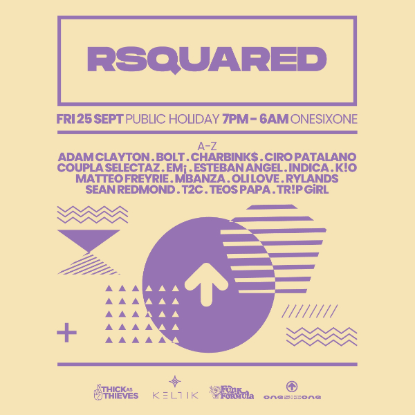 RSquared (UK) | Grand Final Friday 25th Sept | onesixone live at onesixone - Concert poster