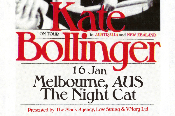 Kate Bollinger (USA) Down Under Tour poster