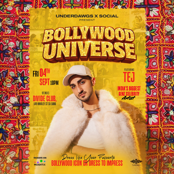 BOLLYWOOD UNIVERSE ft. TEJ MUSIC VODKA live at DIV-DE - Concert poster