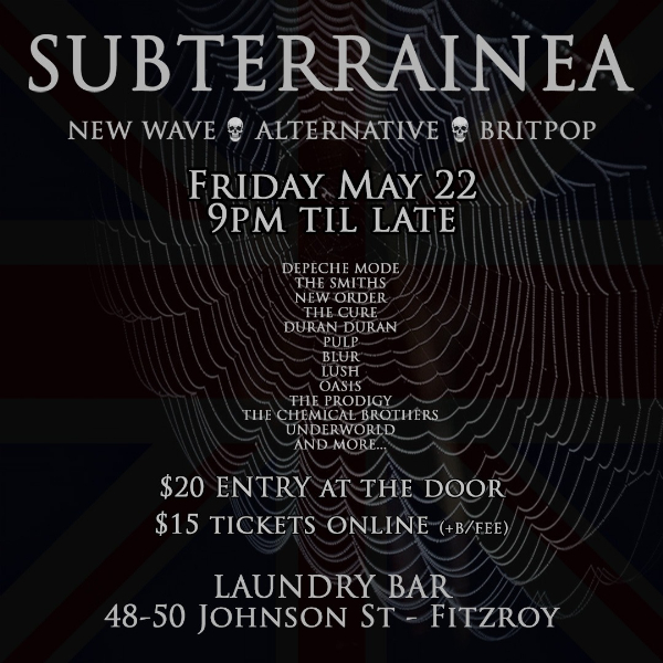 Subterrainea live at Laundry Bar - Concert poster