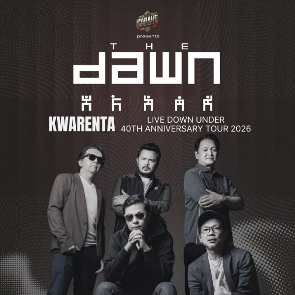 THE DAWN (Philippines) w/ GARAHE (All Ages) live at Arkaba Hotel in Fullarton on April 18, 2026 - Concert poster