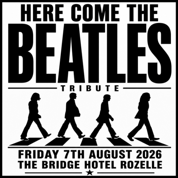 Here Come the Beatles Tribute - 60 Years Since the Beatles' Final Tour live at The Bridge Hotel - Concert poster