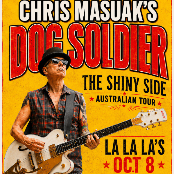 Chris Masuak’s Dog Soldier (ex-Radio Birdman) in Wollongong w/ The Sugar Beats // Buzz Wagon live at La La La's - Concert poster