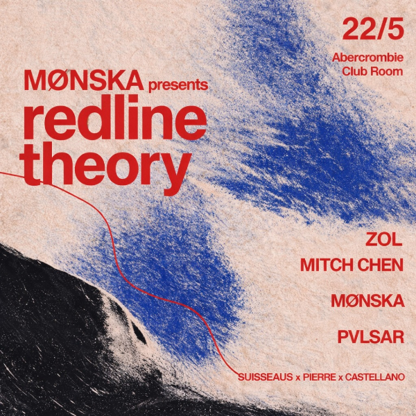 Monska presents redline theory live at Abercrombie Hotel - Concert poster