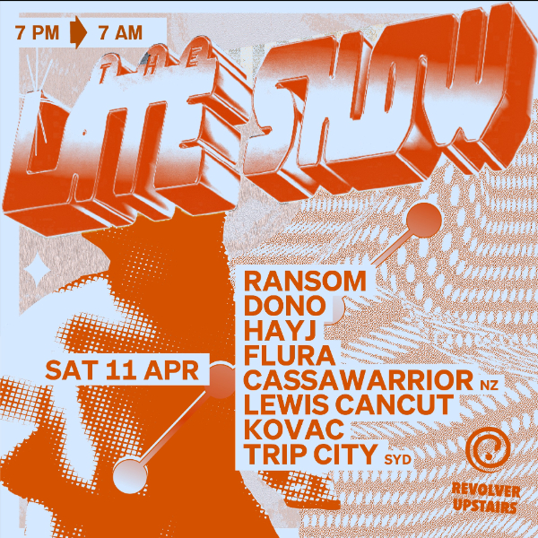 The Late Show live at Revolver Nightclub in Melbourne on April 11, 2026 - Concert poster