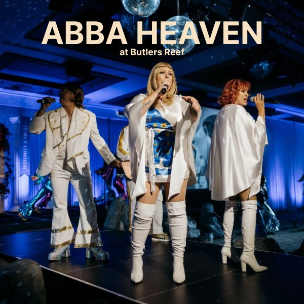 ABBA HEAVEN! at Butler's Reef live at Butler's Reef in Oakura on March 27, 2026 - Concert poster