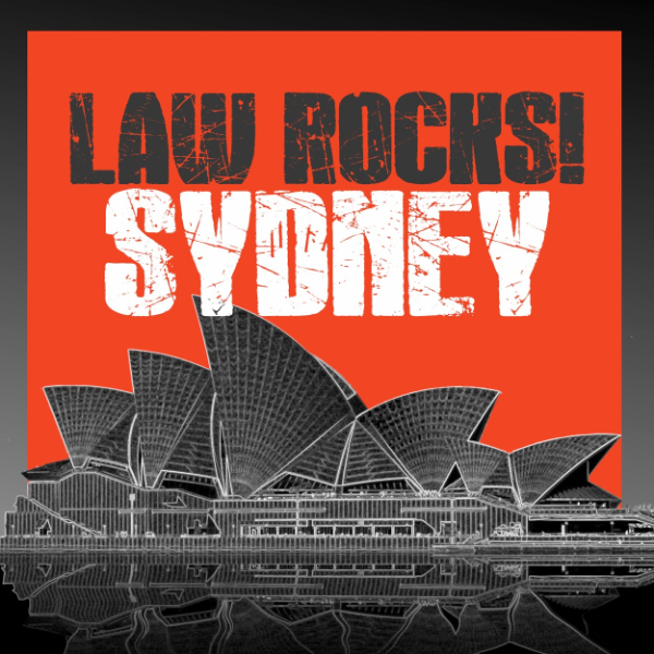 Law Rocks! Sydney 2026 live at Oxford Art Factory - Concert poster