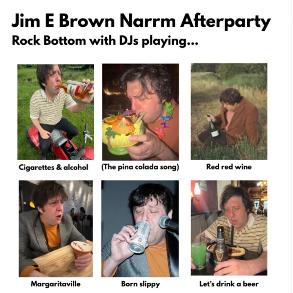 JIM E BROWN AFTERPARTY (GARDEN) - FREE ENTRY live at Howler - Concert poster