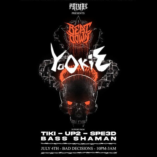 BEATDOWN PRESENTS : YOOKIE - USA live at Bad Decisions Bar - Concert poster