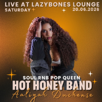 Hot Honey Band live at Lazybones Lounge Restaurant & Bar - Concert poster