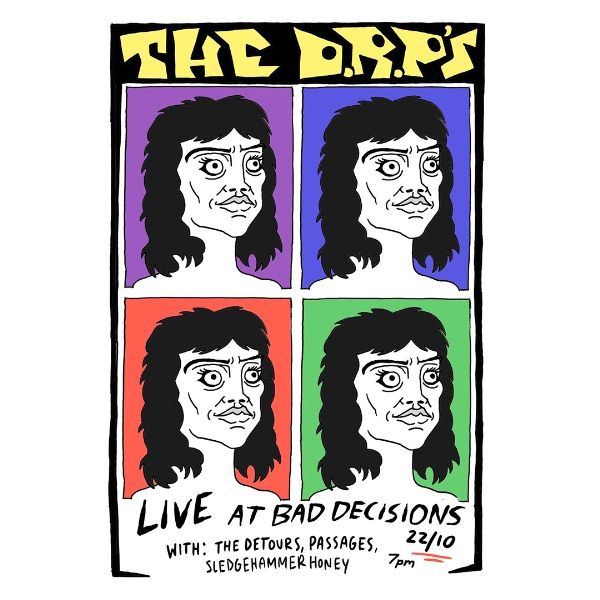 The DRP’s ‘Lilo’ Single release party live at Bad Decisions Bar - Concert poster