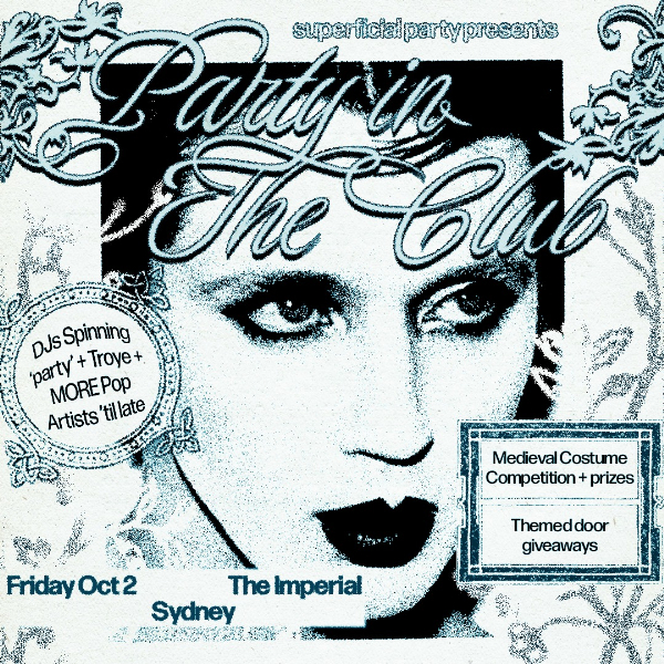 Party in The Club - Sydney live at The Imperial Erskineville - Concert poster