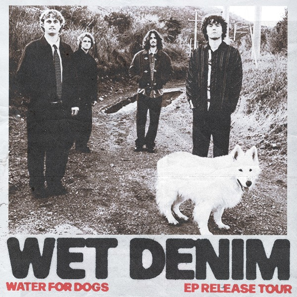 Wet Denim Water For Dogs EP Release Tour | Christchurch live at A Rolling Stone - Concert poster