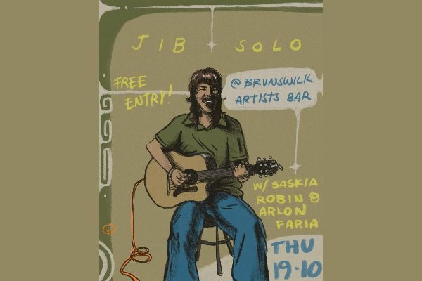 JIB / SASKIA ROBIN / ARLON FARIA live at Brunswick Ballroom - Concert poster