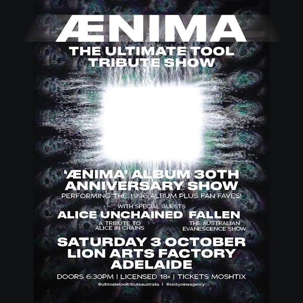 AENIMA – THE ULTIMATE TOOL TRIBUTE SHOW | “Ænima” Album 30th Anniversary Tribute