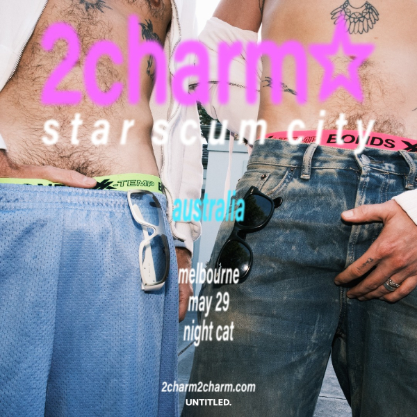 2charm live at The Night Cat in Melbourne on May 29, 2026 - Concert poster