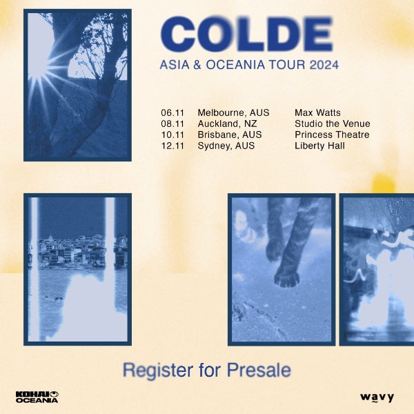 Colde BLUEPRINT Tour Oceania 2024 - Sydney