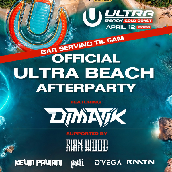 ULTRA Official Afterparty live at Tempo Nightclub in Surfers Paradise on April 12, 2026 - Concert poster