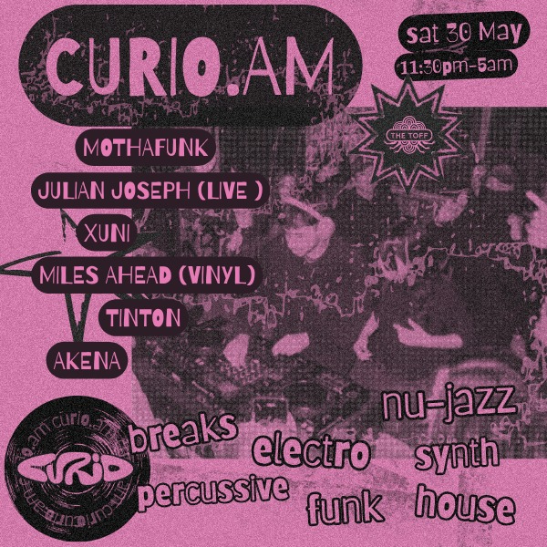 CURIO.AM live at THE TOFF IN TOWN, MELBOURNE - Concert poster