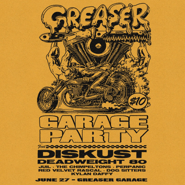 Greaser Garage Party! live at Greaser Bar - Concert poster