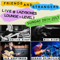 Lvl 1 - Friends and Strangers live at Lazybones Lounge Restaurant & Bar - Concert poster