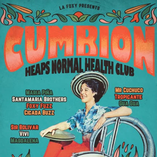 CUMBIÓN live at Heaps Normal Health Club in Marrickville on May 23, 2026 - Concert poster