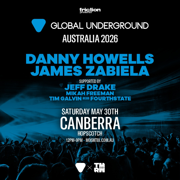 Global Underground ft James Zabiela, Danny Howells and Jeff Drake live at Hopscotch Bar - Concert poster