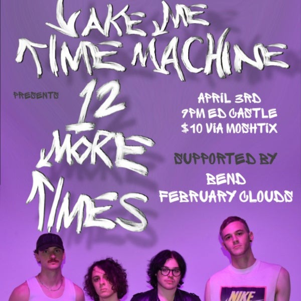 Take Me Time Machine EP Launch live at Arthur Art Bar in Adelaide on April 03, 2026 - Concert poster