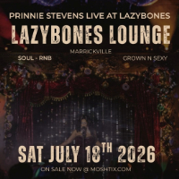 Prinnie Stevens live at Lazybones Lounge Restaurant & Bar - Concert poster