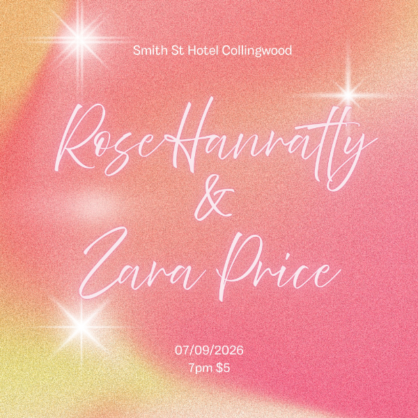 Zara Price live at A Smith St Basement - Concert poster