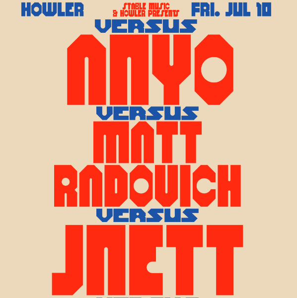 VERSES featuring DJ Jnett, Anyo & Matt Radovich live at Howler - Concert poster
