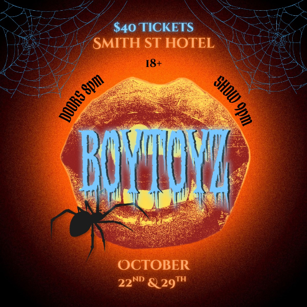 BoyToyz: Halloween Edition live at A Smith St Basement - Concert poster