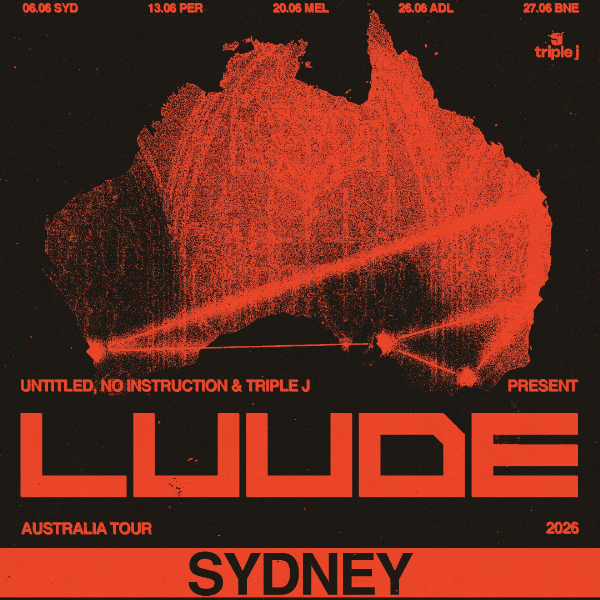 Luude live at The Roundhouse UNSW in Sydney on June 06, 2026 - Concert poster