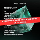 TESSERAKT FESTIVAL ft OGUZ, Asbak, Neek, Jayron + more | INDOORS IF IT RAINS poster