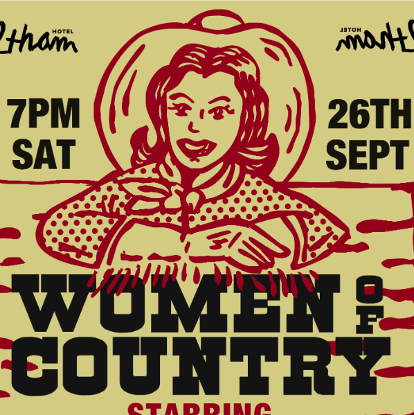 WOMEN OF COUNTRY live at Eltham Hotel - Concert poster