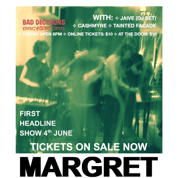 Margret Live at Bad Decisions live at Bad Decisions Bar - Concert poster