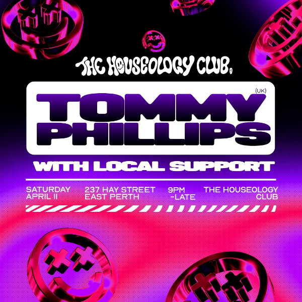 THC ft. Tommy Phillips live at Barbes in East Perth on April 11, 2026 - Concert poster