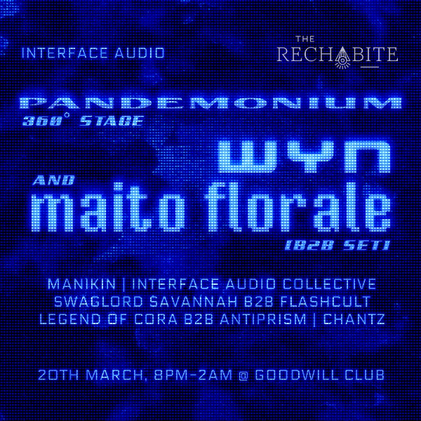 INTERFACE AUDIO: PANDEMONIUM live at The Rechabite in Perth on March 20, 2026 - Concert poster