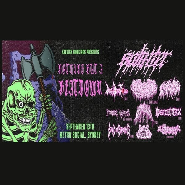 AXEKICK X AAA | SPLINTER, NEMBUTOLIK, DOUBLE BARREL SOLUTION + MORE live at Metro Social - Concert poster