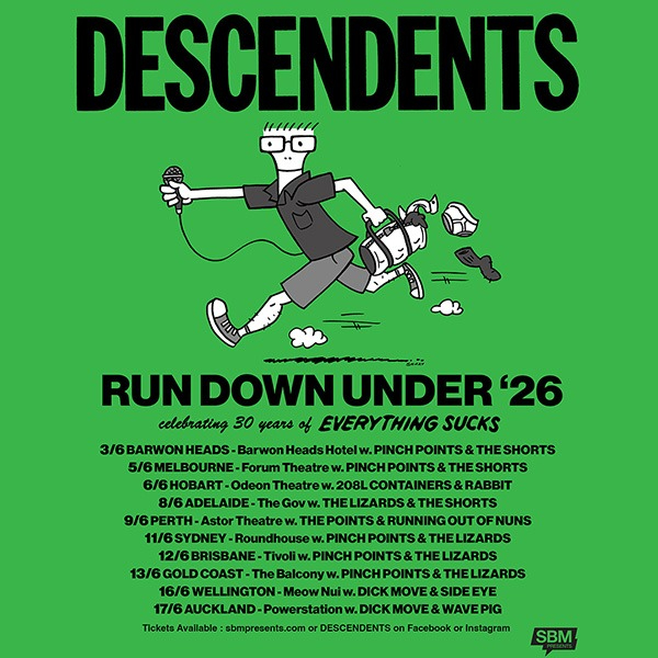 DESCENDENTS – 30 years of Everything Sucks live at The Roundhouse UNSW - Concert poster