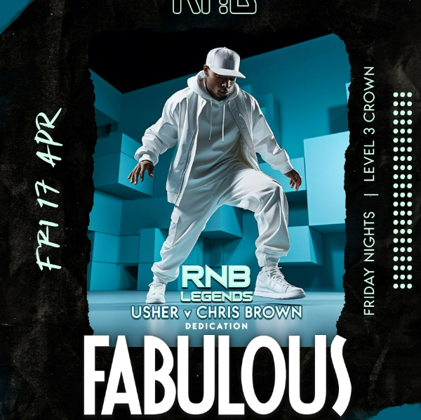 FABULOUS Fridays | Best in RNB live at Level 3 Crown - Crown Melbourne in Southbank on April 17, 2026 - Concert poster