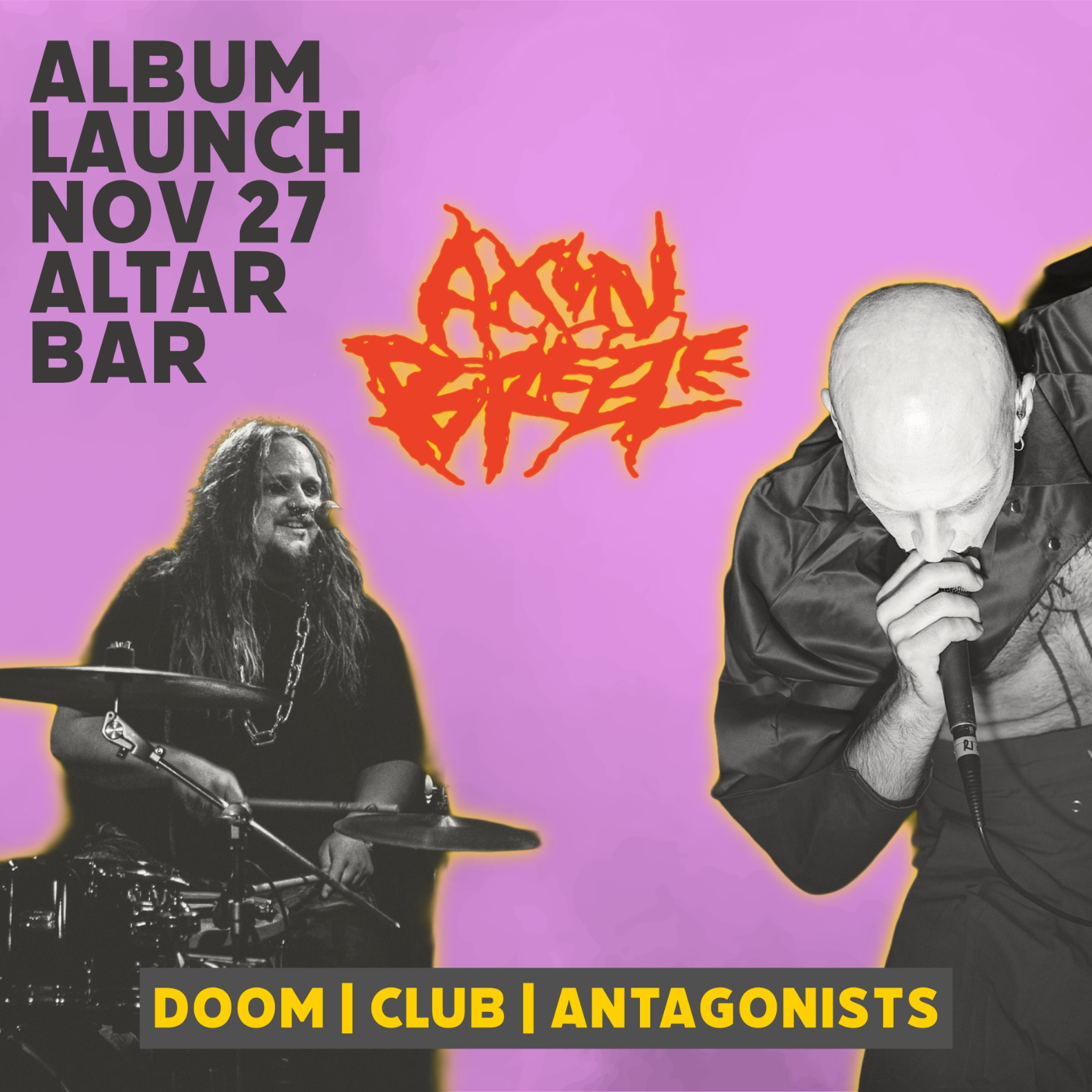 AXON BREEZE—'A Thriving Sky' Debut LP Launch live at Altar Bar - Concert poster