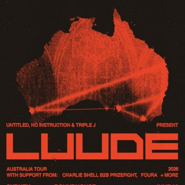 LUUDE live at Perth HPC - Concert poster