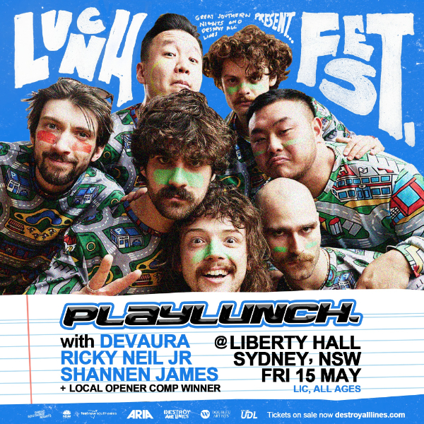 PLAYLUNCH | LUNCHFEST live at Liberty Hall in Sydney on May 15, 2026 - Concert poster