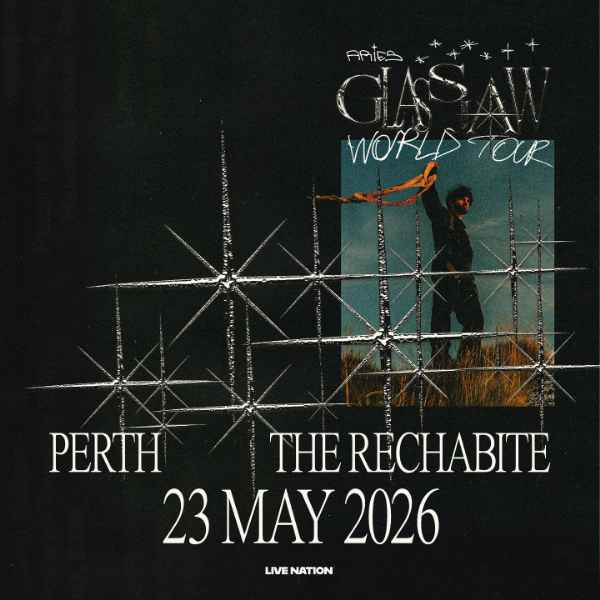 Aries live at The Rechabite in Perth on May 23, 2026 - Concert poster