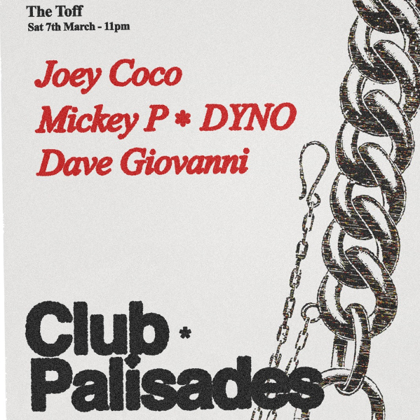 Joey Coco - Club Palisades live at THE TOFF IN TOWN, MELBOURNE in MELBOURNE on March 07, 2026 - Concert poster