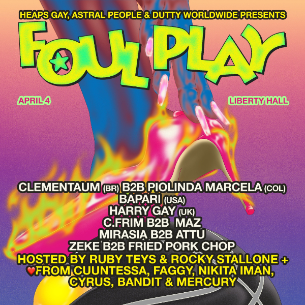 FOUL PLAY! live at Liberty Hall in Sydney on April 04, 2026 - Concert poster